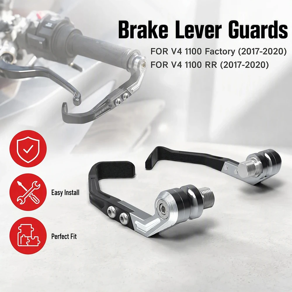 For Aprilia V4 1100 / V4 1100 Factory 2017-2020 Motorcycle Brake Clutch Lever Hand Guard Protector Gear Handguard Shield