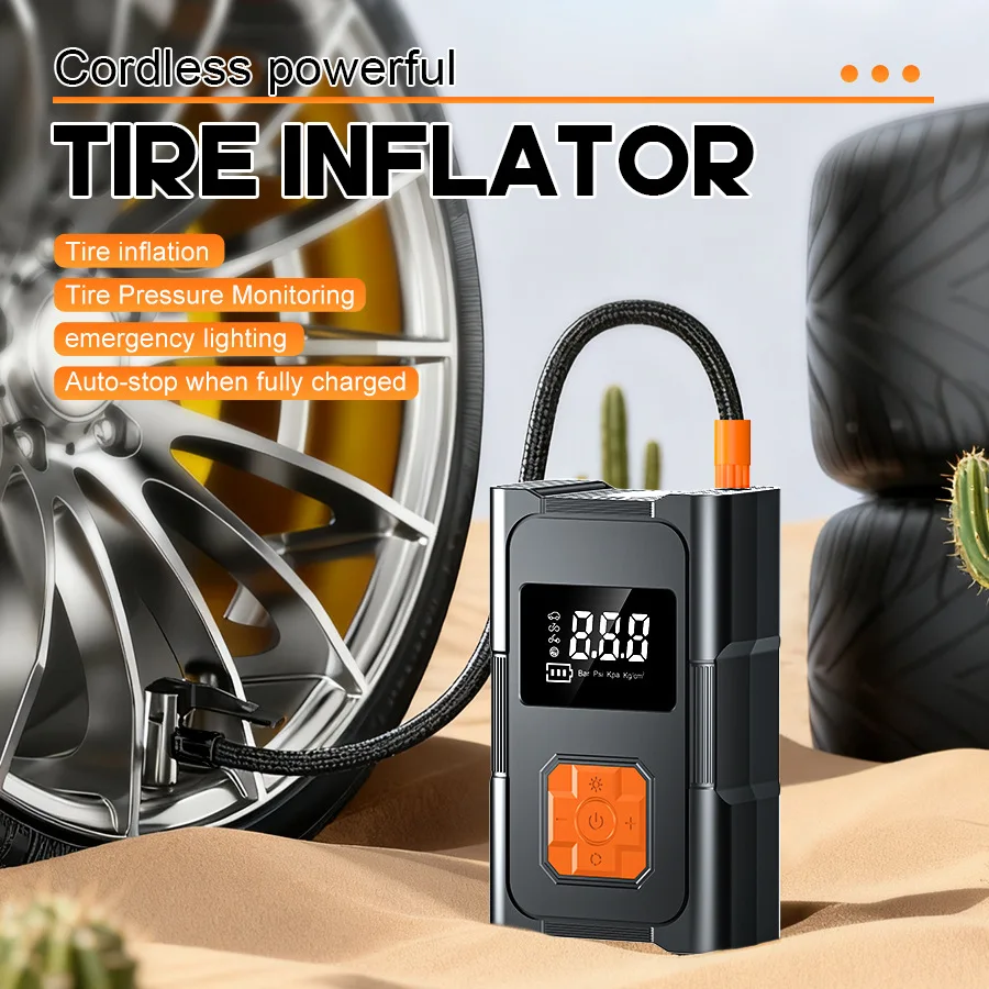 150psi Wireless Air Pump Portable Electric Tire Inflator Car Bicycle Motorcycle Air Compressor Injector Bike Ball Accessories