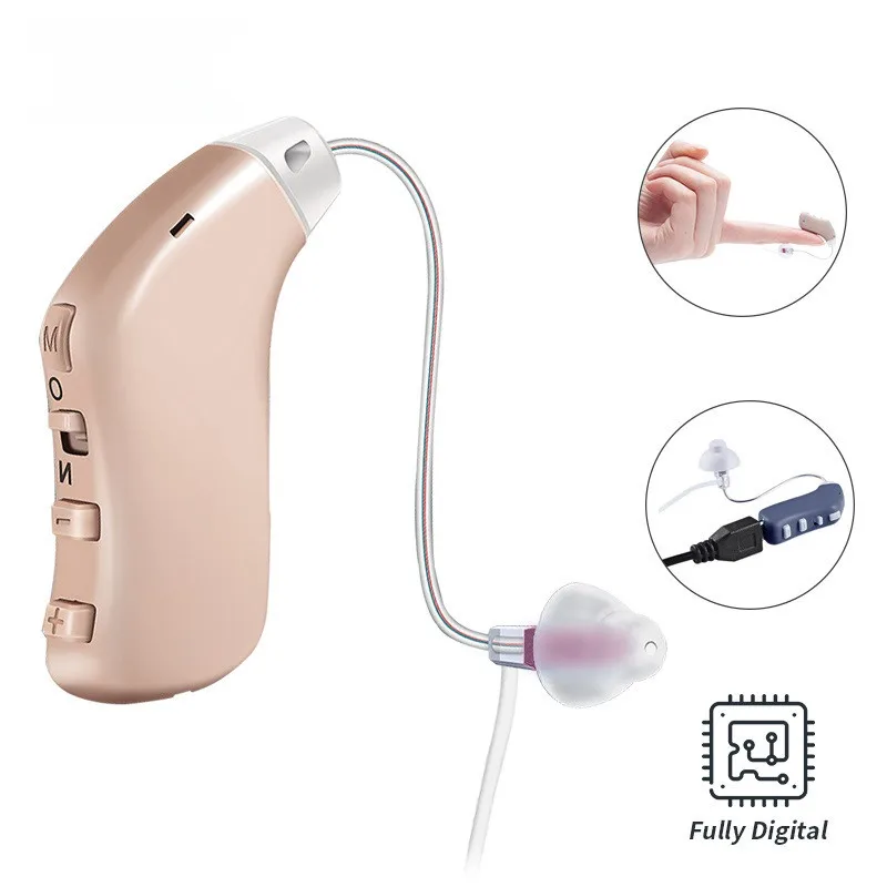 

2023 New Digital Charging 10-Channel Wireless Invisible Elderly Young Deaf Hearing Aid Earphones Adjustable Volume Volume Amplif