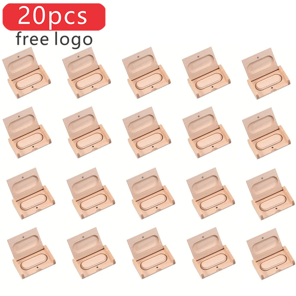 

JASTER 20pcs/lot USB Flash Drive 2.0 (free Custom LOGO) Wooden Pendrive 4GB 8GB 16GB Pen drive 32GB 64GB 128GB Memory Stick Gift