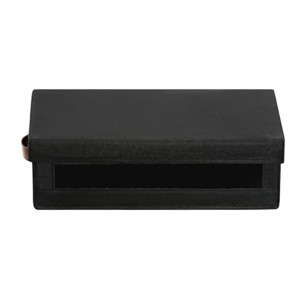 A72Z CD Storage Box with Visible Window, Stackable CD Case Holder with Dustproof Lid and Handles