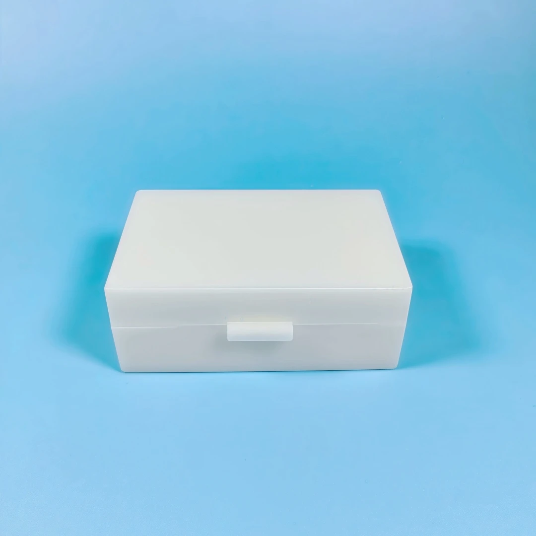 Microscope Slide Box Pathology Slide Holder Lab Biological Specimen Case ABS Plastic Slide Storage Tray 10 Slots Thickened