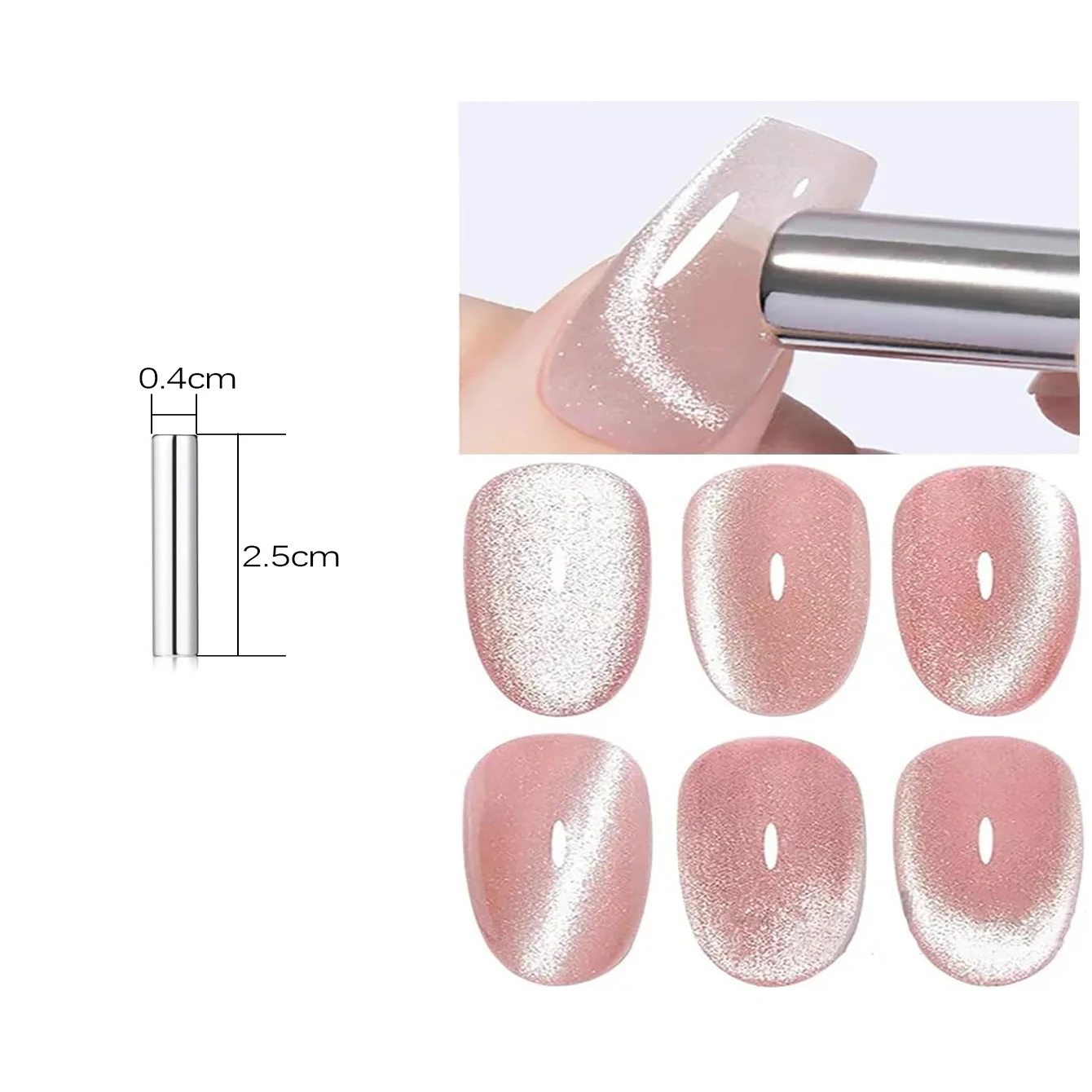 12 ml/stks herfst en winter best verkopende knipperende porselein witte glazen kraal cat's eye gel nagellak voor kerstnagels