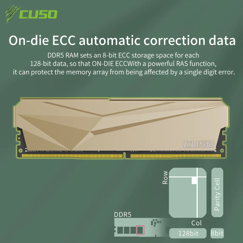 Imagem -02 - Memória do Desktop do Cuso-ddr5 16gb Ram 4800mhz 5200mhz Udimm Computador do pc