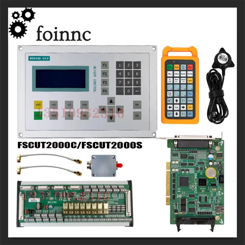 The latest FSCUT laser cutting machine control system 0-6KW FSCUT2000C/FSCUT2000S Cyprus BCS100 BMC1604 FSCUT2000 controller