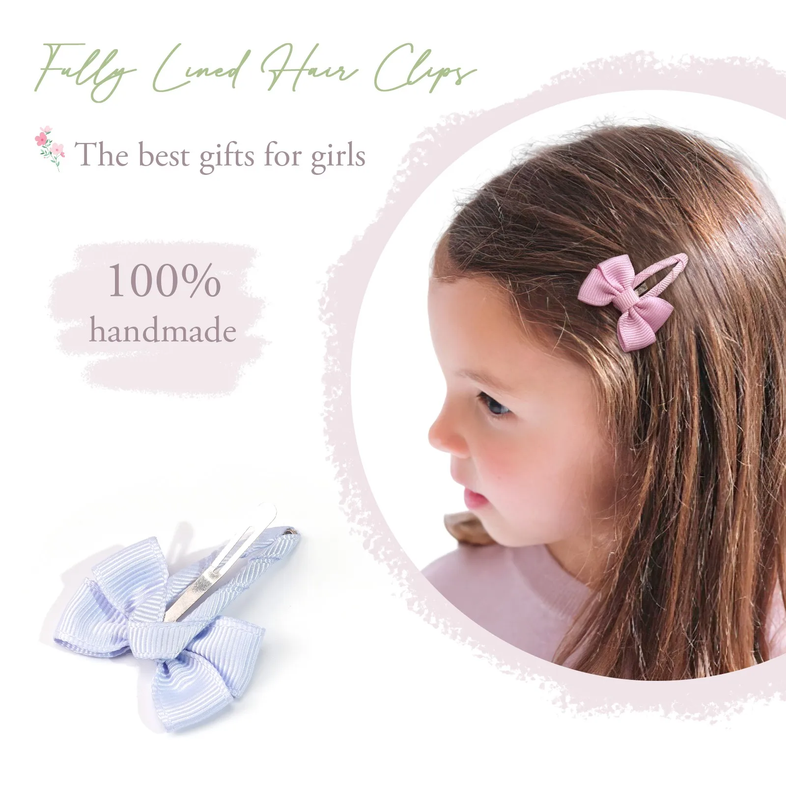 20/30PCS Small Snap Baby Hair Bows Clips for Girls Grosgrain Ribbon Fully Wapped 1.5 Inch Infant Hair Barrettes Accessories