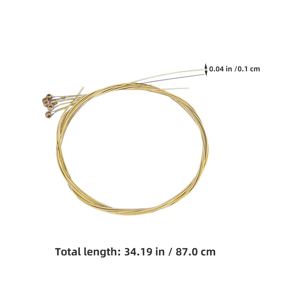 3 set Folk Guitar Strings Set Red Copper Brass Colored Steel For Acoustic Classical Guitar Durable Replacement Parts Music