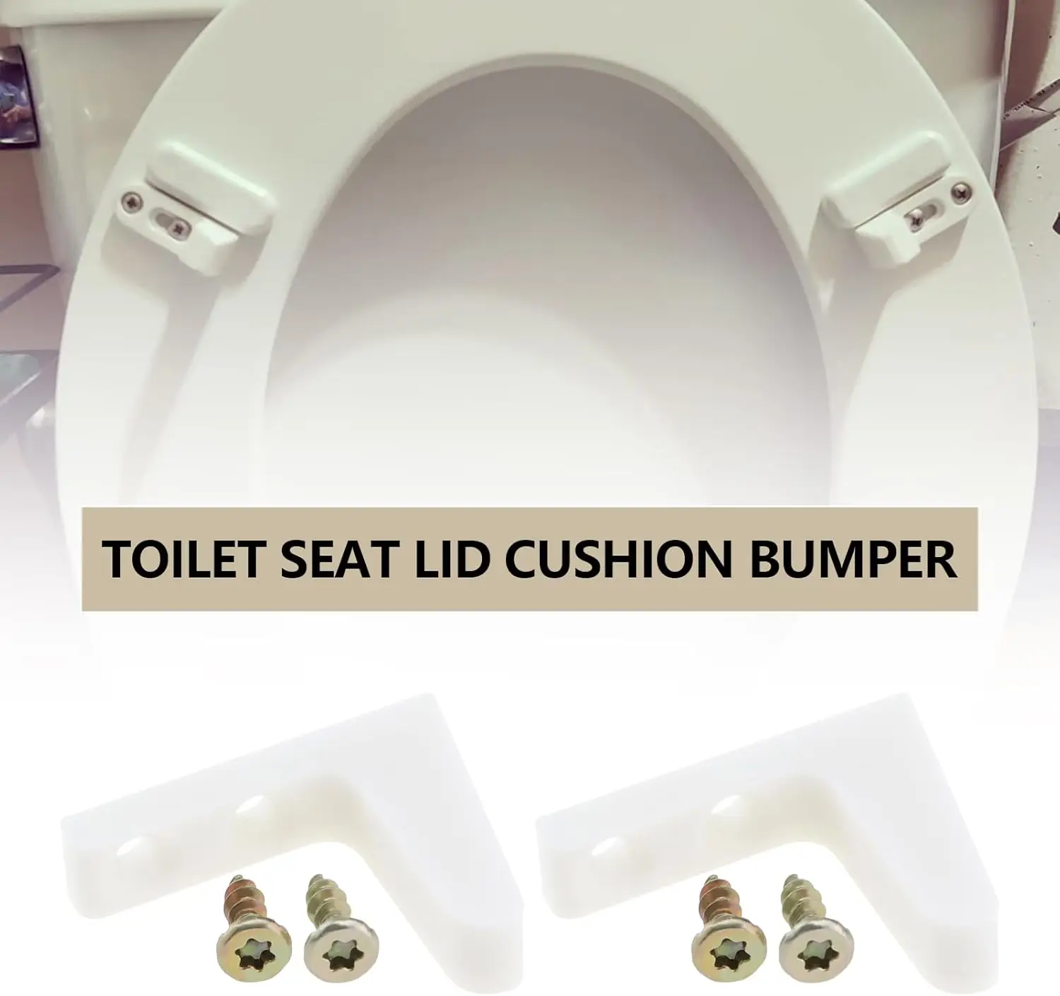 

Create Idea Toilet Seat Stop Elderly Disabled Slipping Sliding With Screw White Plastic Stabilisers Wobbly Loose Buffers Bumpers