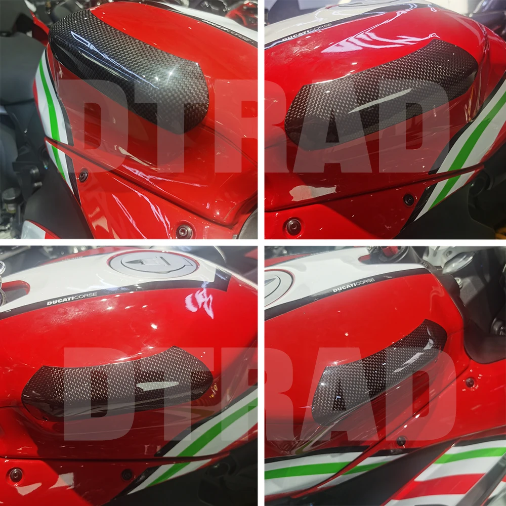 Motorcycle Carbon Fiber Fuel Tank Sliders For DUCATI Panigale V2/899/959/1199/1299 S R Streetfighter V2 Gas Tank Protection Caps