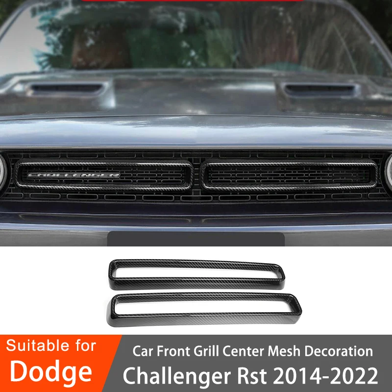 

Carbon Fiber Interior Car Front Grill Center Mesh Decorative For Dodge Challenger SRT 2015 2016 2017 2018 2019 2020 2021 2022