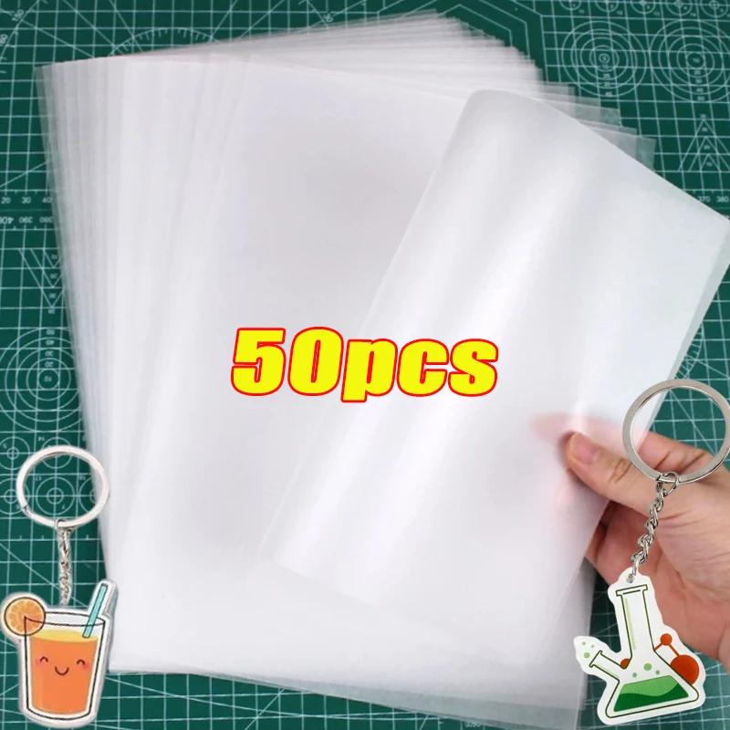 5-50PCS Shrink Plastic Sheets Shrink Films Papers Shrinky Art for Creative Handicrafts Mother's Day and Father's Day Ornaments