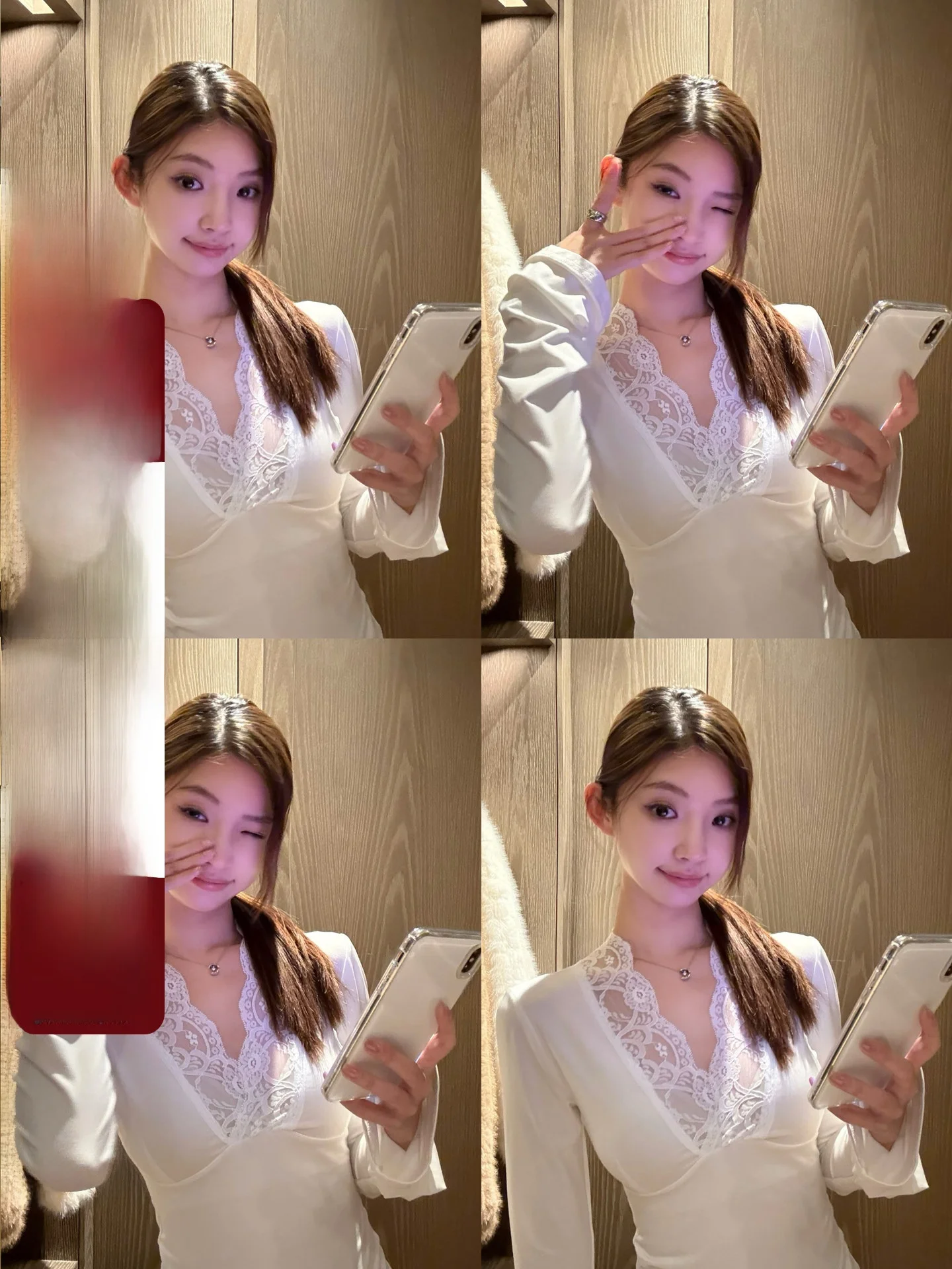 

Сексуальная женская модная футболка с кружевным воротником, утягивающая, с длинным рукавом, утепленная, оригинальная, из чистого шелка