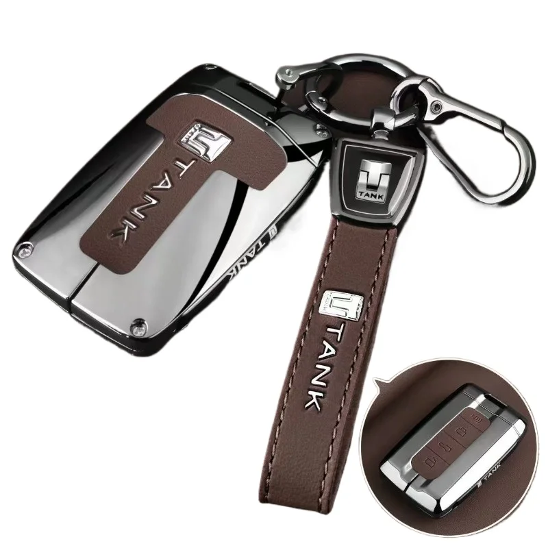 

Premium Zinc Alloy Key Cover Case for Tank 500 / 300 / 400 / New 300 / Hi4T / 700 / Hi4Z (2024) - Protective Key Fob Shell