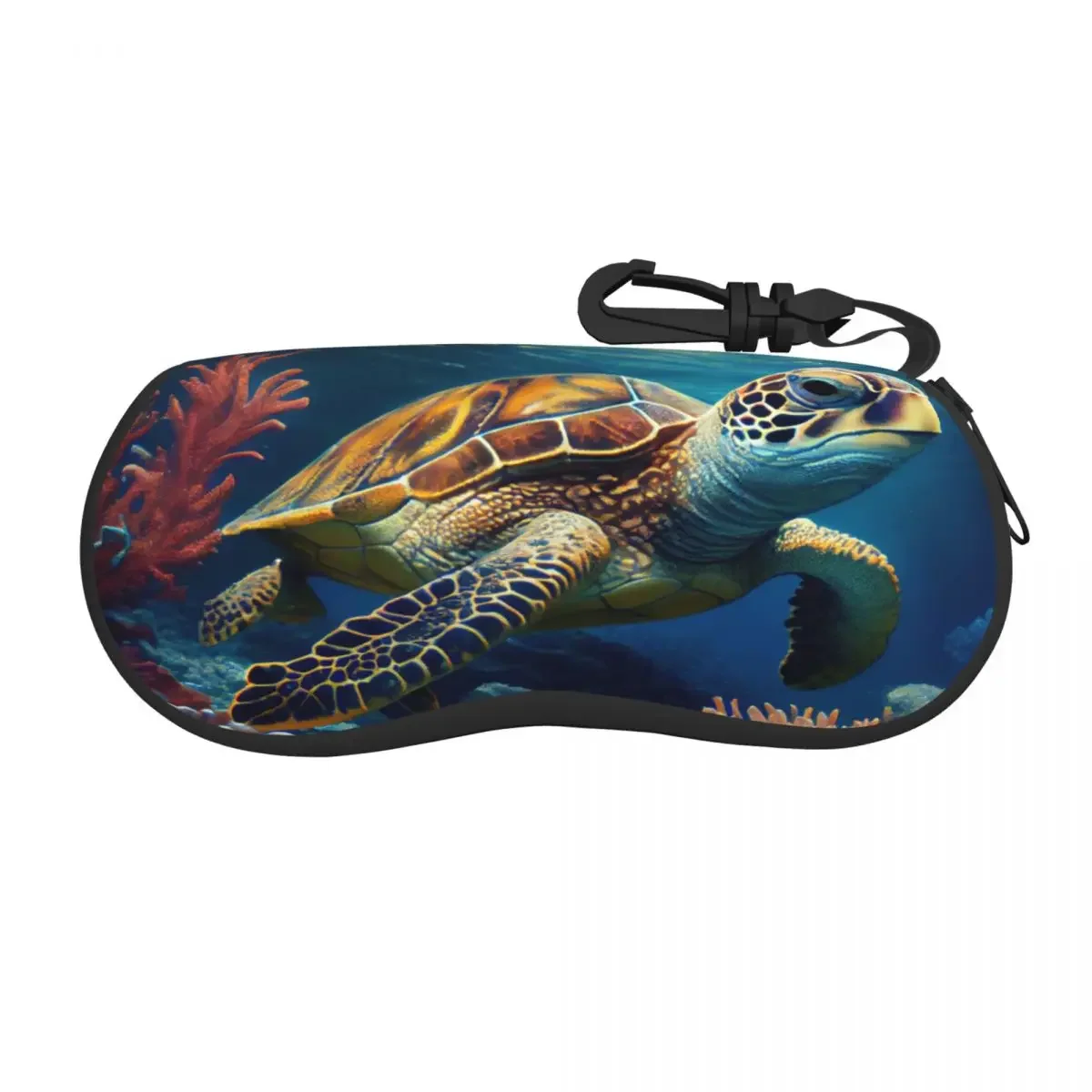 Glasses Case Soft Glasses Bag Sea Turtle Water Portable Sunglasses Box Bag Eyeglasses Case