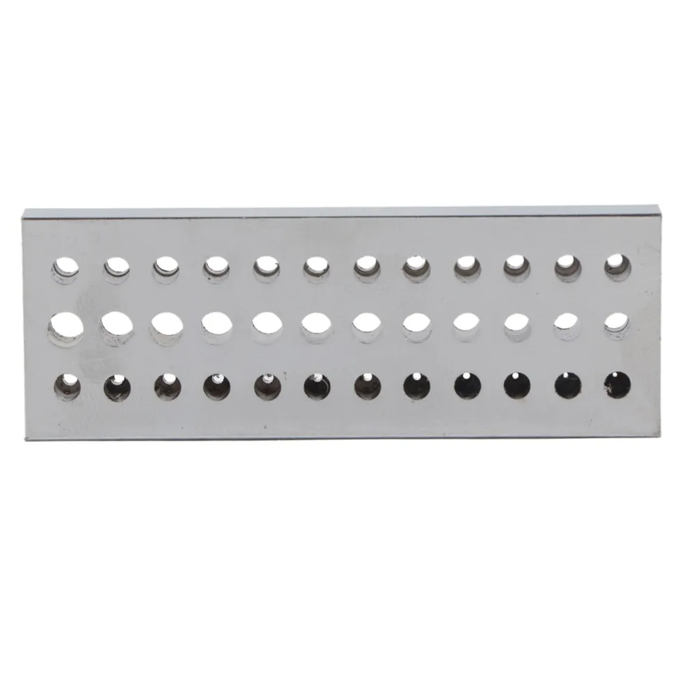 Precision 36 Holes Drilling Plate Steel Material Metal Plate Riveting Stake Plate Watch Repairing Tool Forming Work
