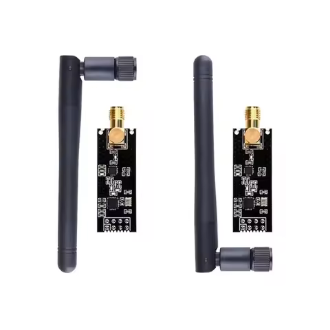 1/2Pc NRF24L01+PA+LNA Wireless Transceiver RF Transceiver Module with SMA Antenna 2.4G 1100m Compatible for Arduino Raspberry Pi