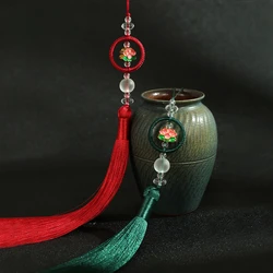 Beautiful Lotus Flower Tassels 15cm Soft Polyester Thread Tassels Garment Ornament Handicrafts Accessories