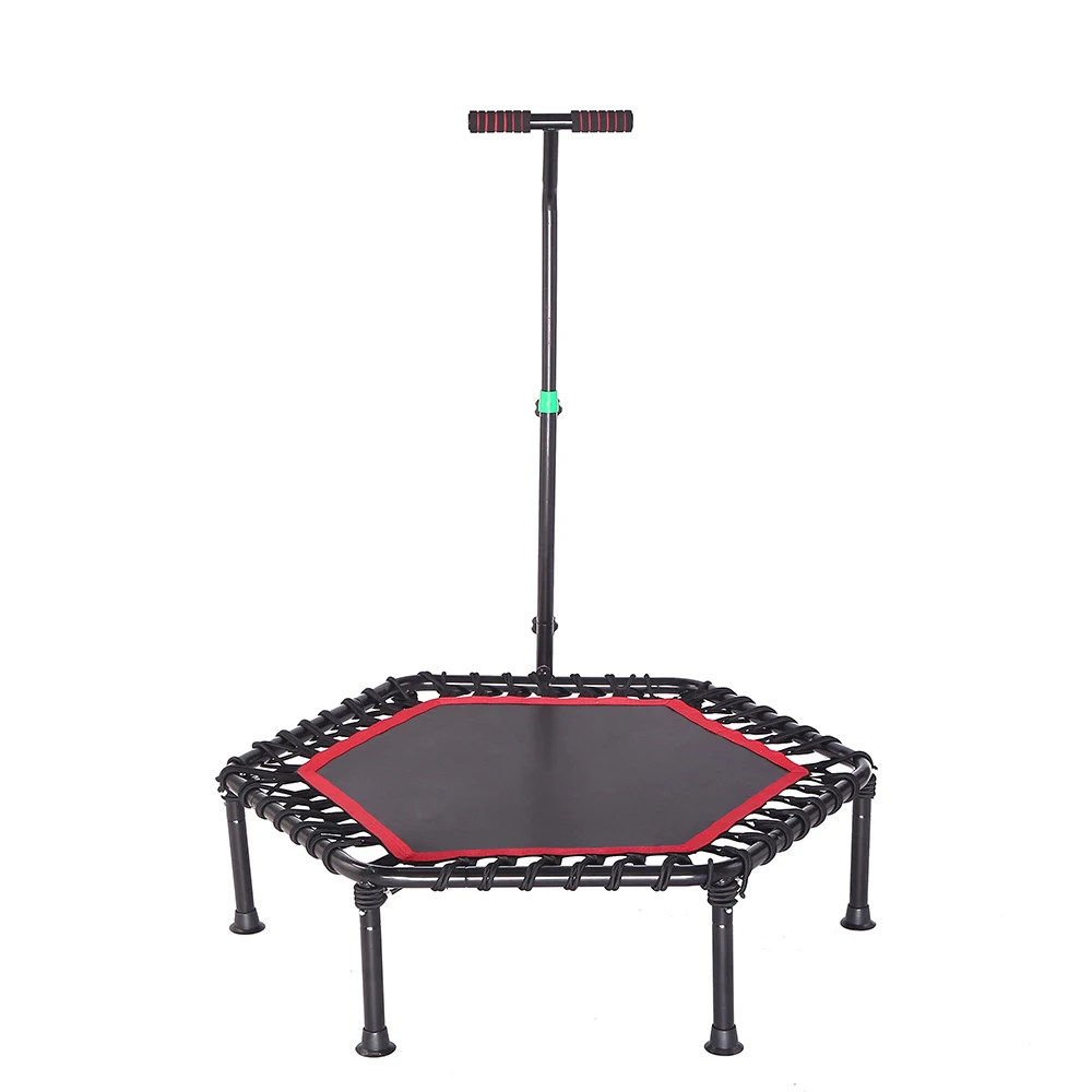 2026 Professional Training Jumping Adjustable Handle bar Trampoline for Adultspromote sales