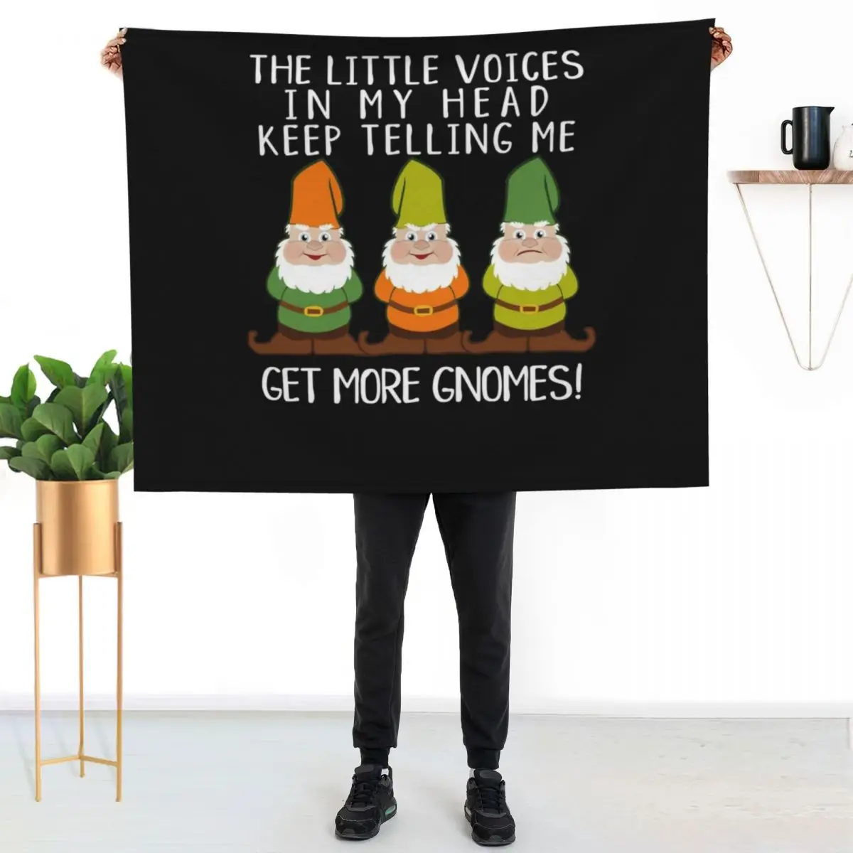 The Littles Voices Get More Gnomes Dark Throw Blanket Large Soft Plaid for babies manga Sofa Sofa Quilt Blankets
