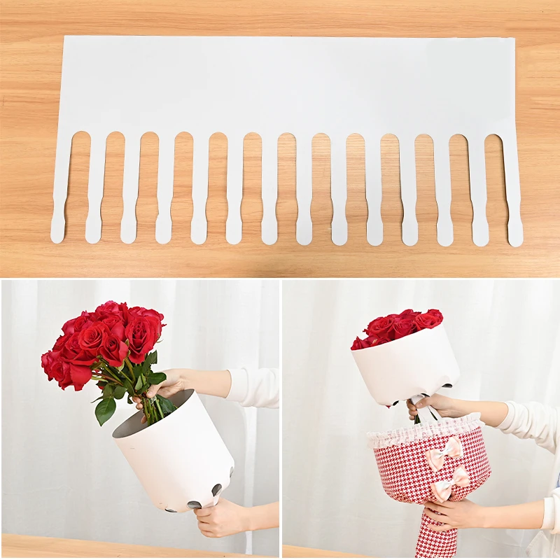 10 Sheets Shaping Paper Cardboard Round Bouquet Flower Packaging Lined With Cardboard