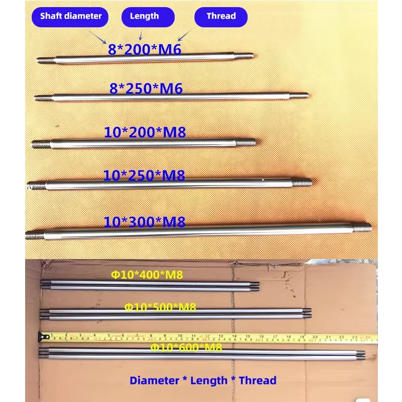 TUNGFULL M6 M8 Reciprocating Push Rod Linear Axis DIY Telescopic Actuator Replacement Accessories for Reciprocating Motor