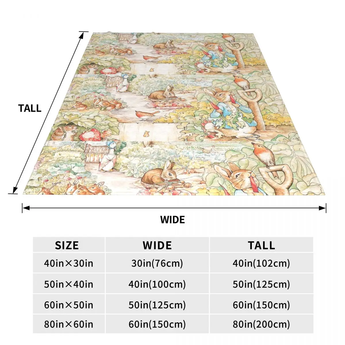 The World Of Beatrix Potter Large Blankets Flannel Lightweight Sofa Throw Blankets For Home Bedroom Outdoor Throws Bedspread