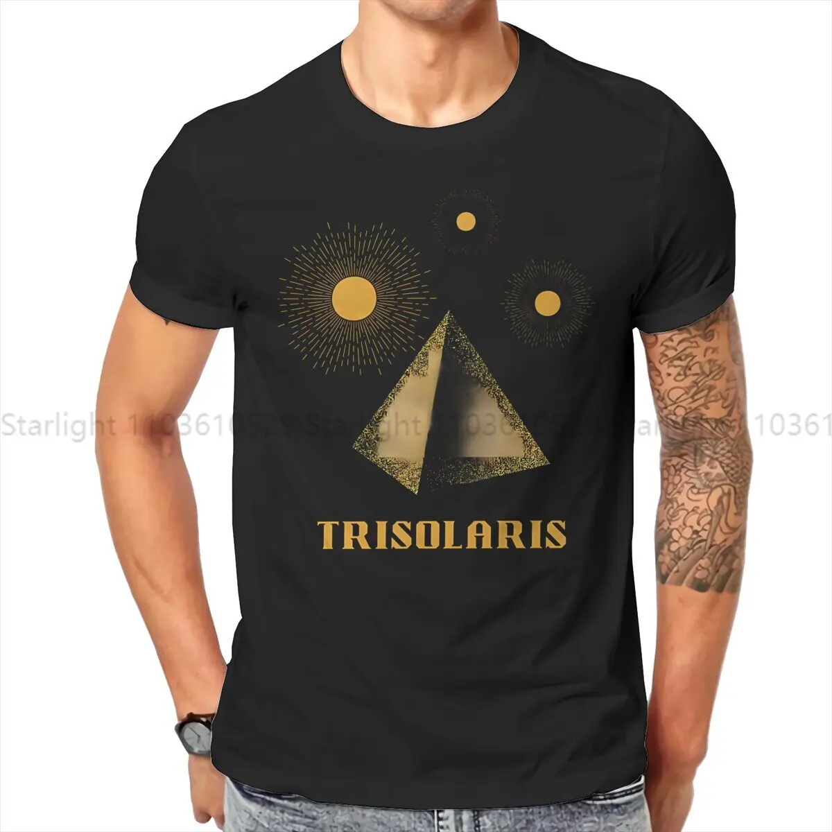 Trisolaris Home World TShirt For Men 3 Body Problem Clothing Novelty T Shirt Comfortable