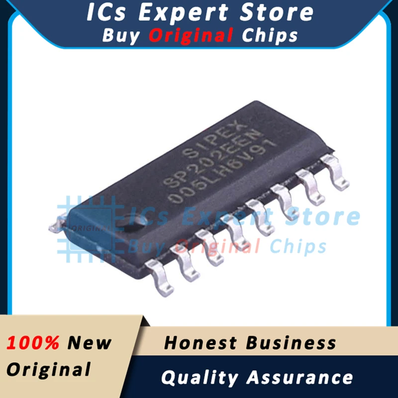 10PCS/LOT Original IC Chips SP202EEN-L/TR RS3232 Chip SP202EEN SP202EEN-L/TR SOIC-16