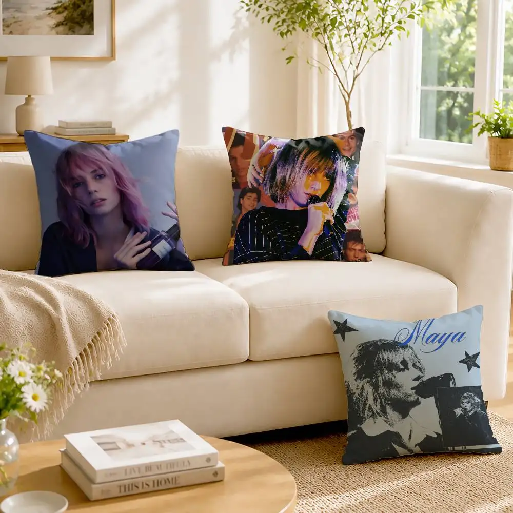M-Maya Hawke Robin Customizable Square Pillow case Double Sided Print Sofa Bedroom Decor Cushion Cover