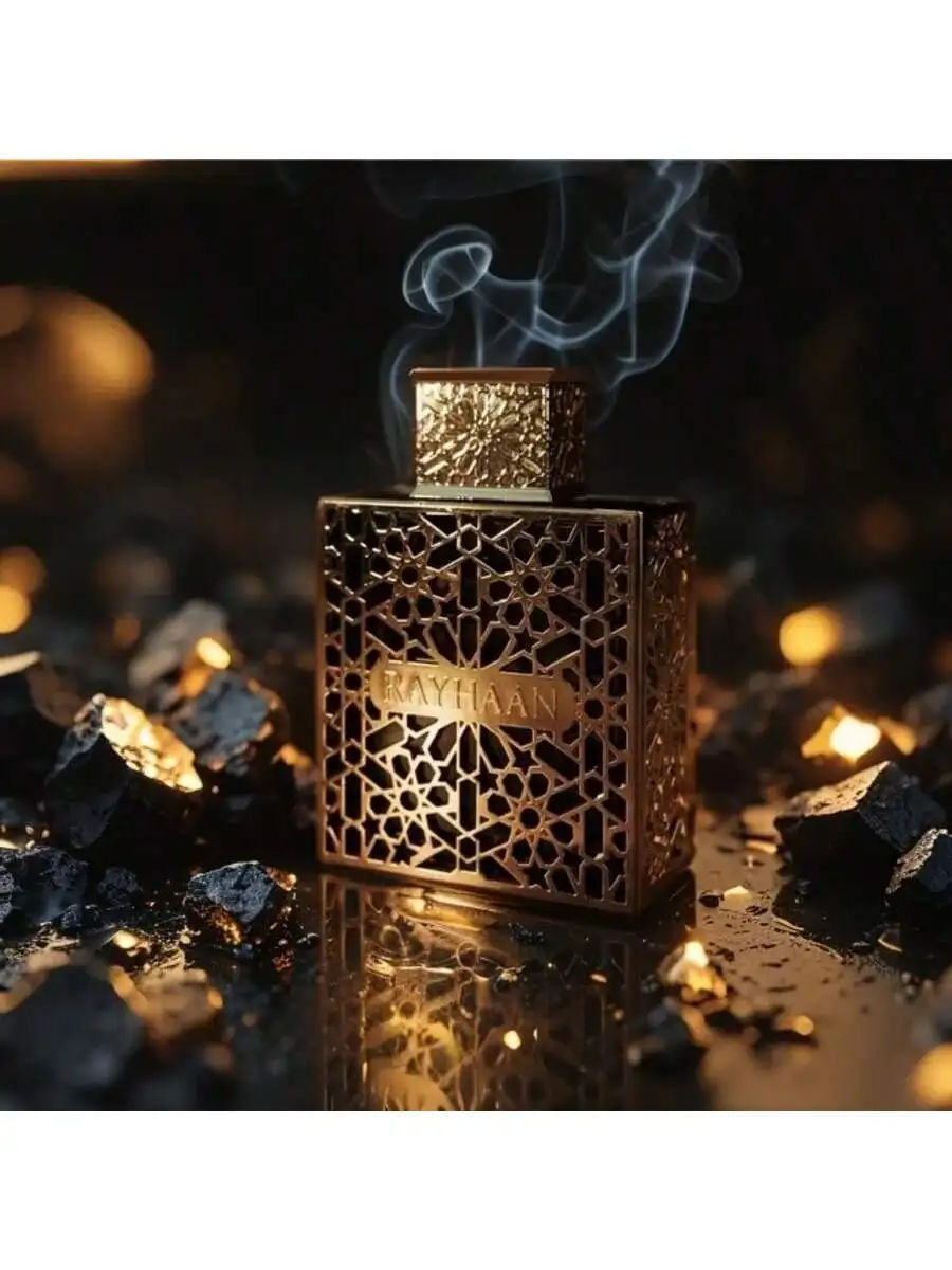 Rayhaan Gold Eau De Parfum Spray Crimson 100Ml/3.4Oz It Is an Ideal Gift Choice (Birthday Presents)