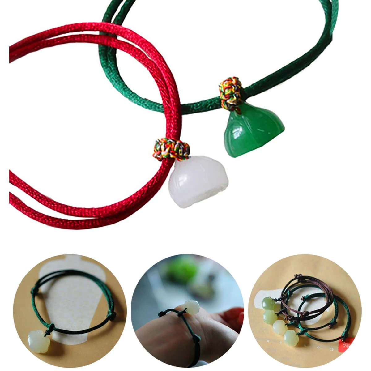 

20PCS 2 MM Multicolor Chinese Knot Braided Ropes Macrame Beads Cord Rattail Jade Lines for DIY Bracelet Necklace Jewelry Ring Fi