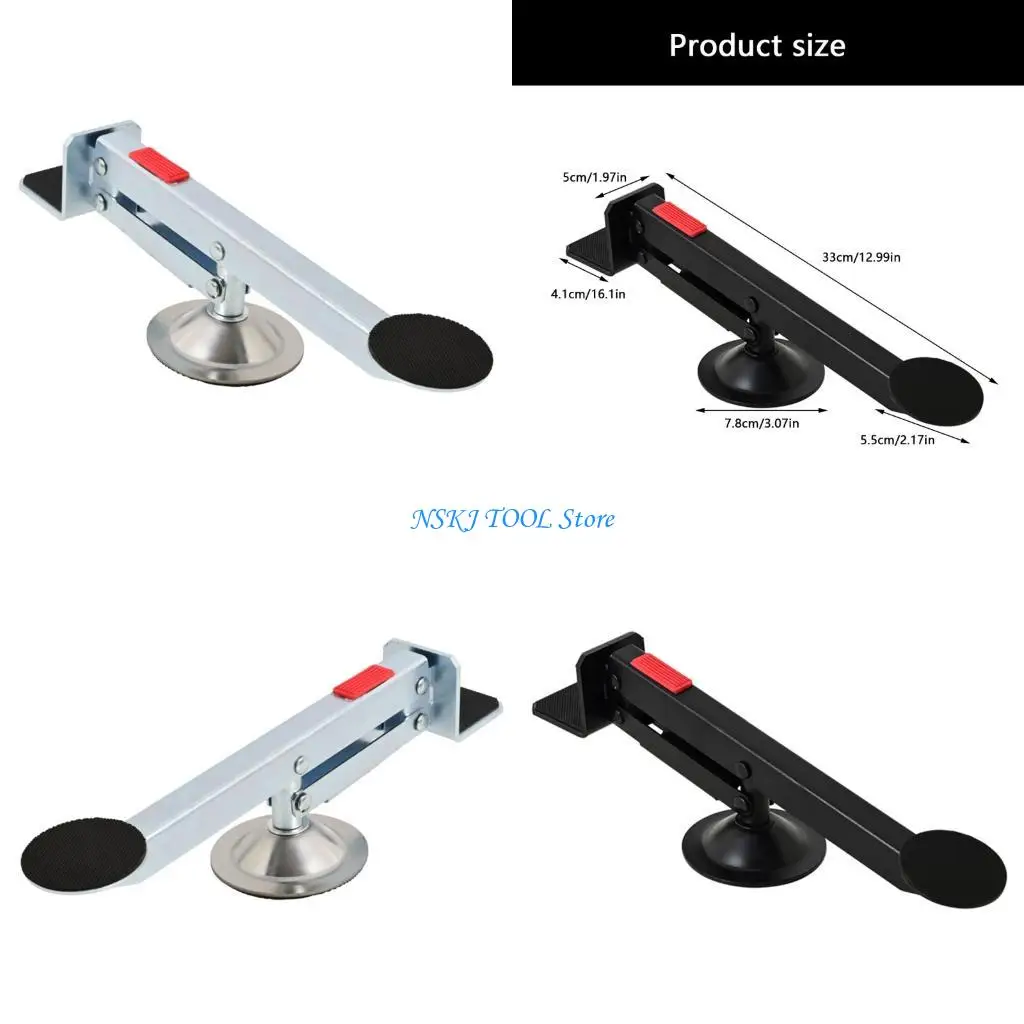 L8RC Compactly Door Frame Positioning Door Lifter With Reinforced Pedal Mechanism For DIY Home Improvement And Carpentry Work