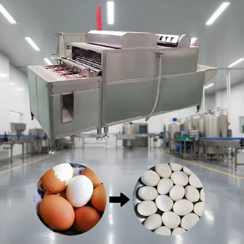 Automatic Quail Egg Boiler and Peeler Machine Efficient Electric Quail Egg Shelling Tool for Home Kitchen Commercial Use