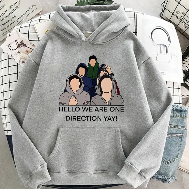 2024 Direction One Hoodies Spring Long Sleeve Hooded Sweatshirts Harajuku Printing Sudadera Mens Aesthetic Autumn Winter Streetw