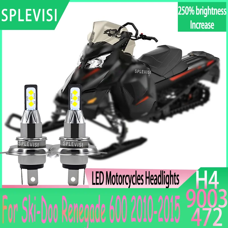 

1/2pcs Stable Performance H4/9003 LED - Wireless & Fan-Free Plug And Play For Ski-Doo Renegade 600 2010 2011 2012 2013 2014 2015