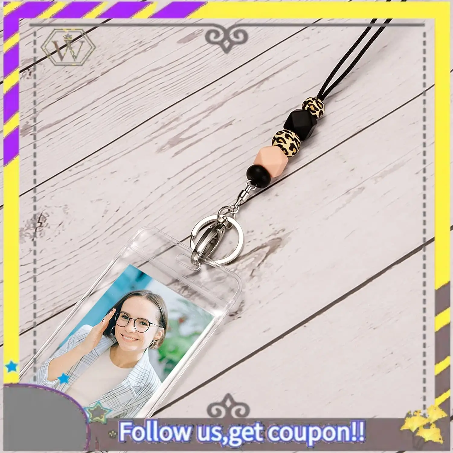 New Teacher Lanyards For ID Badges For Teens Silicone Beaded Lanyards For Keys For Women Nurse Office Worker