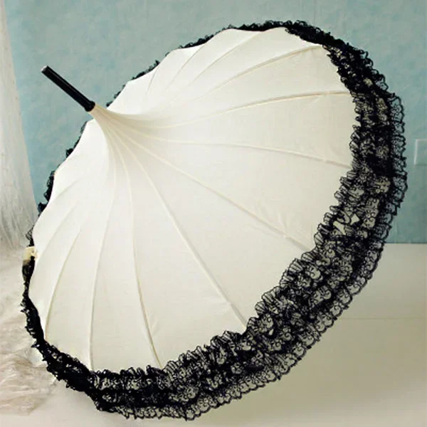 Lace knot wedding umbrella studio photographer sun umbrella photo prop umbrella 16 bone pagoda lolita umbrella