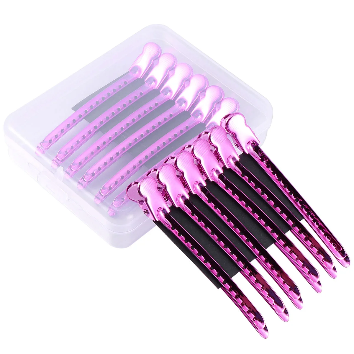 

12 Pcs Hamster Figurines Hair Dye Tools Styling Barrettes Pin Clip Hairdressing Clamps Dying Clips Sub-line