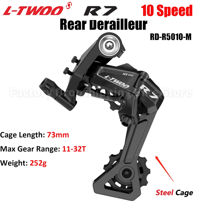 LTWOO RX/R9/R7/R5/R3/R2 12/11/10/9/8/7 velocidades Velocidade desviadores traseros de bicicleta de carretera compatibles con Shimano 12s 11s 10s 9s