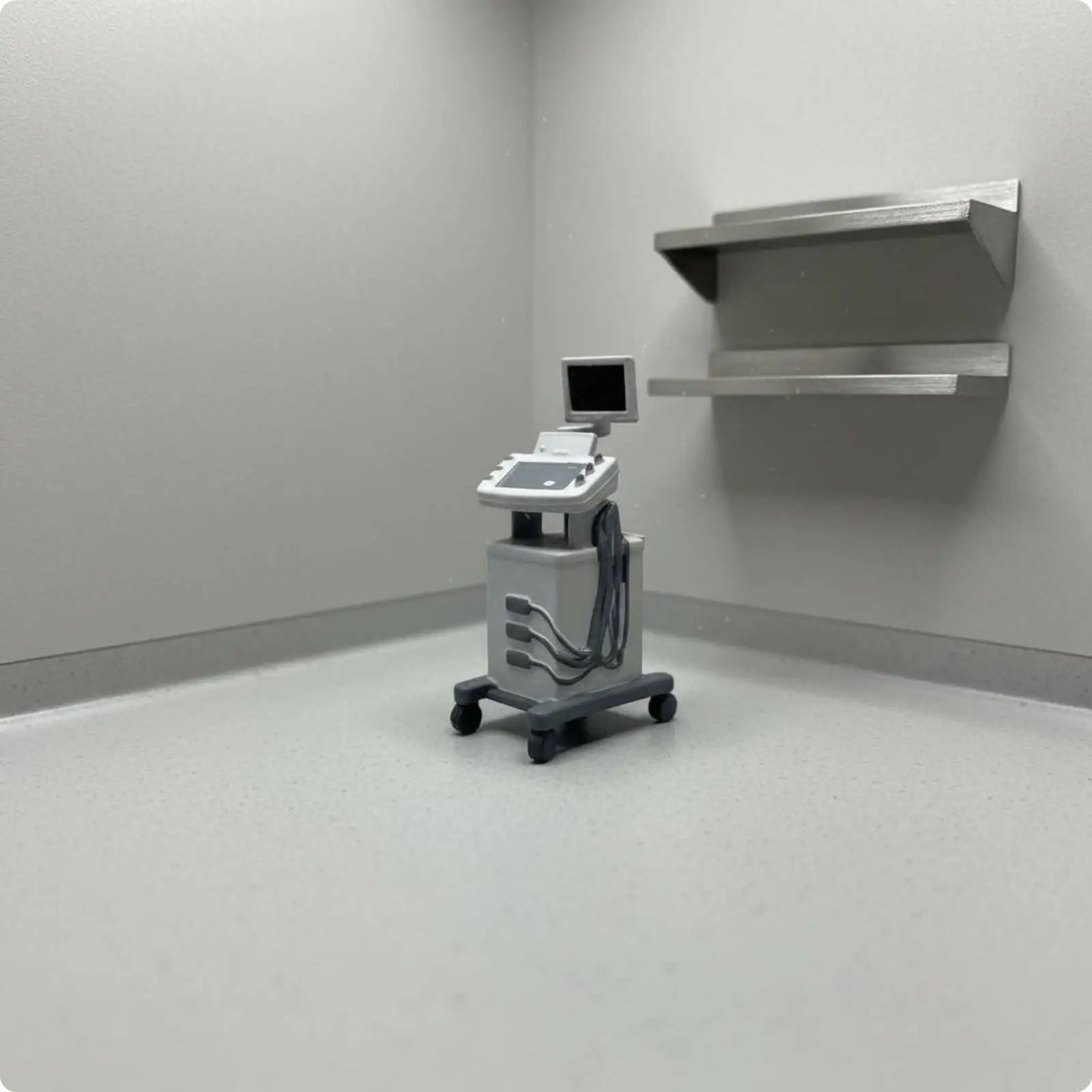 Medical Monitoring Device Realistic Mini Surgery Scene Model Hospital Accessories Set for Collection Display