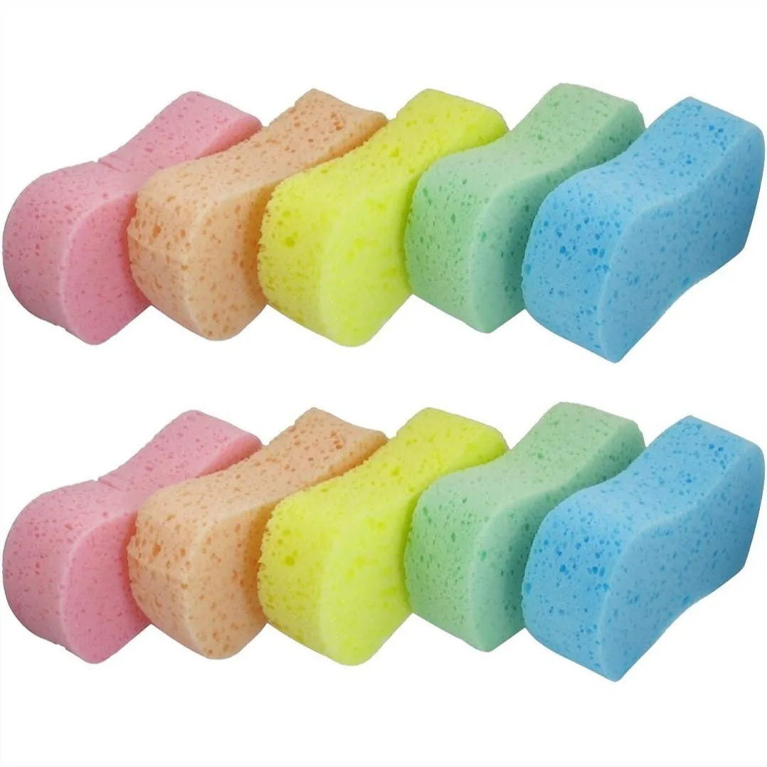 

Large Sponges for Car Cleaning - 10 Pcs High Foam Washing Sponge Pad for Car, Household and Water Games