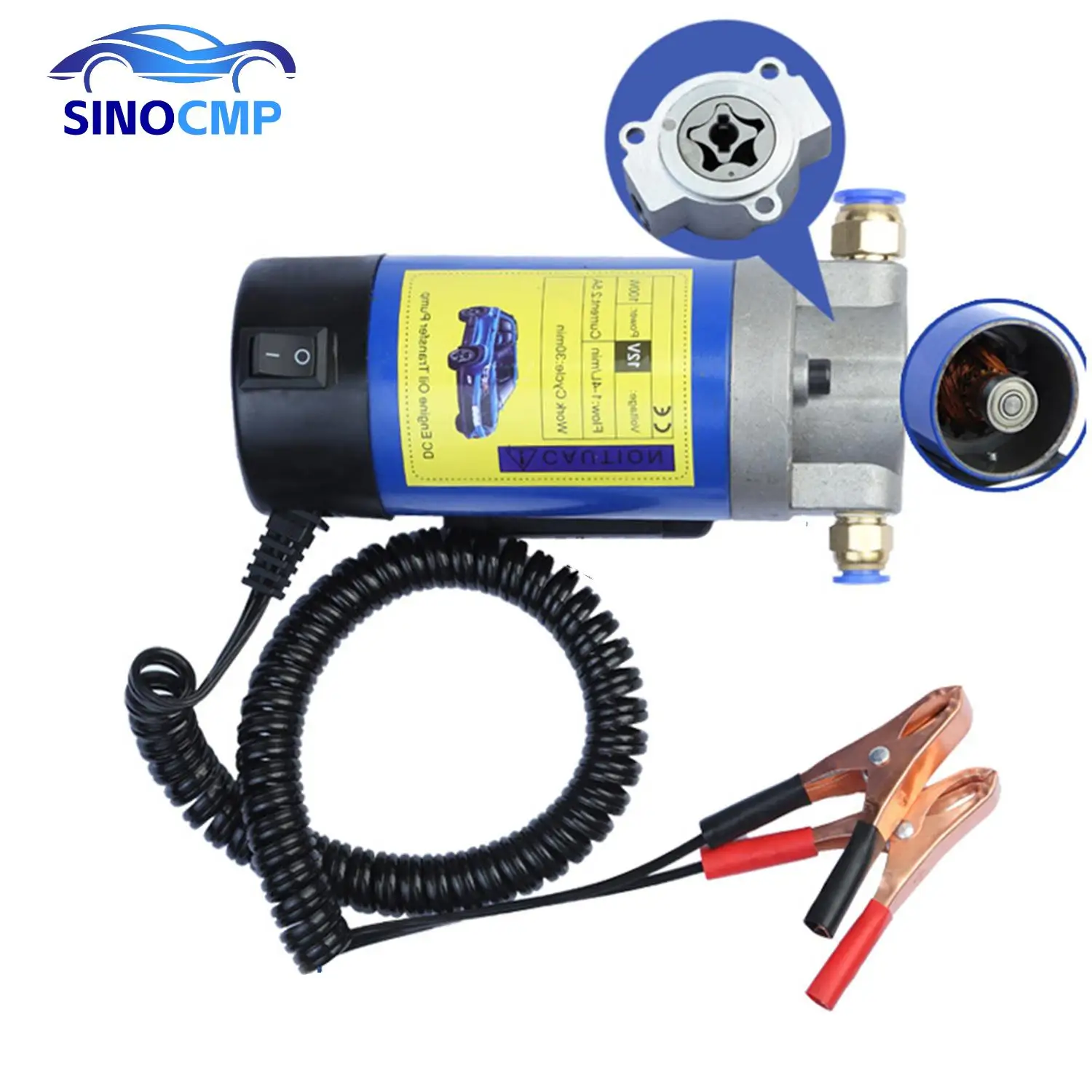 1pc 12V  Oil Diesel Extractor Pump Electric Scavenge Suction Transfer Change Pump Fluid Siphon Tool