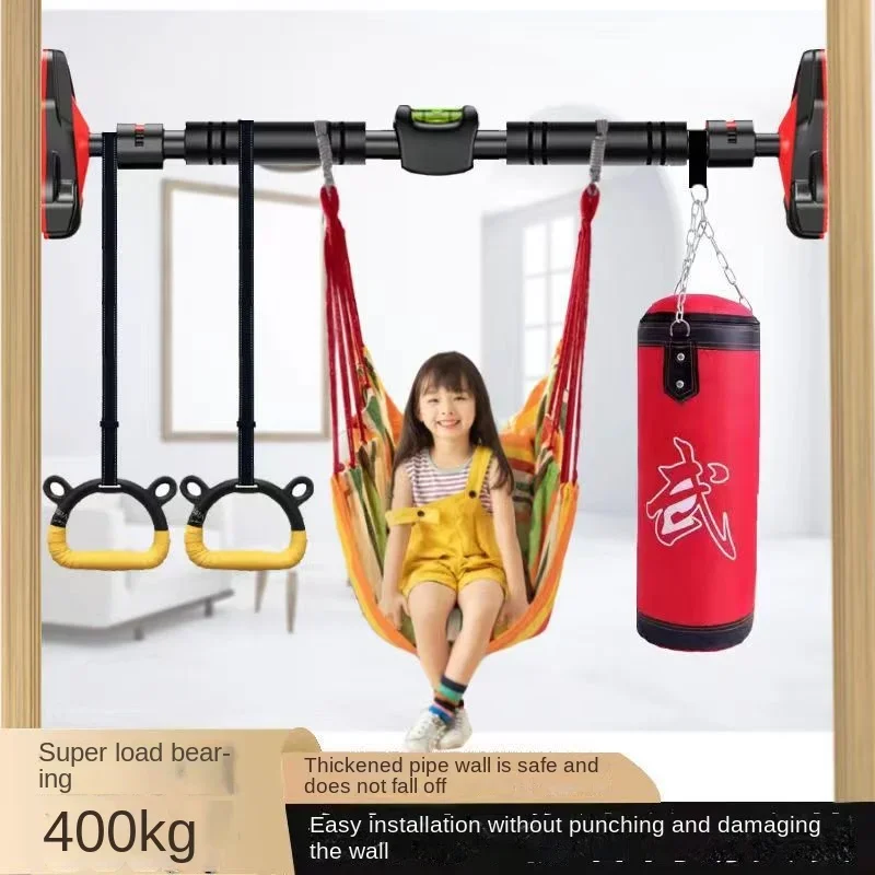 Horizontal bar indoor Household pull-ups children Single-pole Family door frame Fitness Equipment without punching