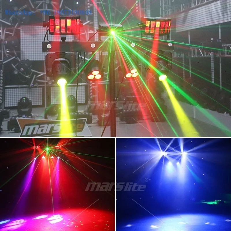 Tragbare DJ Set Party Disco Beleuchtung DJ Ausrüstung Gig Led Bar Pro Move System Luces Discoteca Bühne DJ Lichter mit Ständer