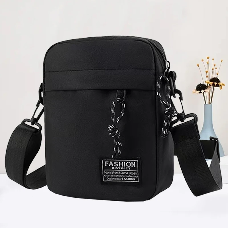 Stylish Men Mini Sling Crossbody Bag, Lightweight Waterproof Small Messenger Shoulder Bag, Compact Pocket Bag for Daily & Travel gallery 1