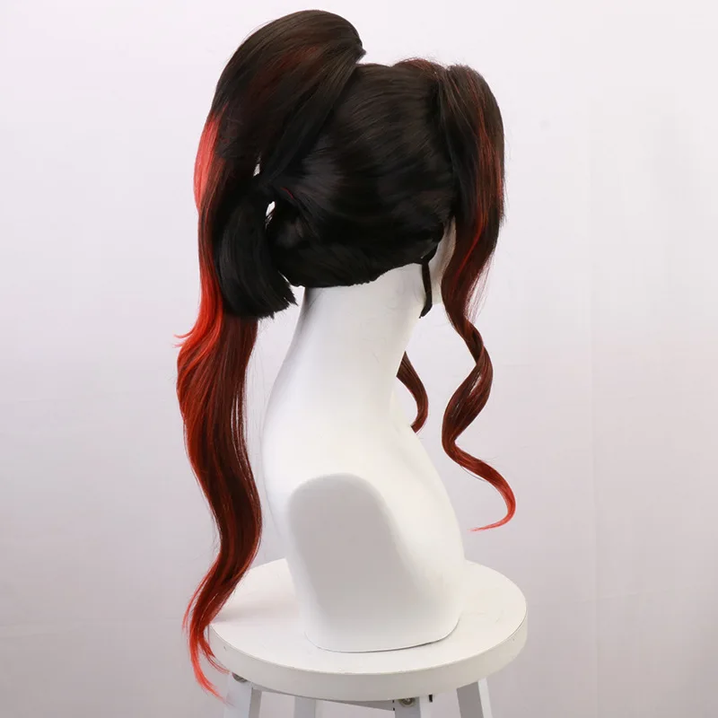 - Kaneki Genichirou / Kuroko / Iwakatsu Cosplay-Perücke mit schwarzem und rotem Farbverlauf für Anime