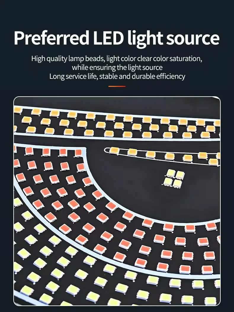 LKW-Teufelsaugen-Licht RGB Dynamisches Dämonenauge Dekoratives LED-Display Pixel-Panel Windschutzscheiben-USB-5V-Multimodus-Lampe – Detail 7