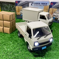 Wpl D12 Rc Car Simulation Drift Climbing Truck Led Light Haul Cargo Remote Control Electric Toys Gift For Children