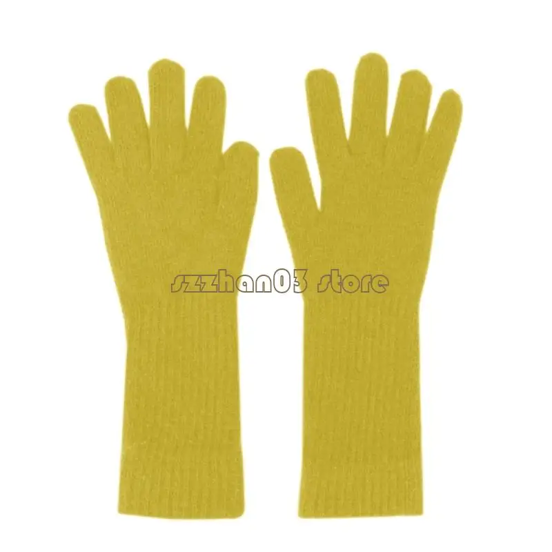 367C Stretchy Acrylic Gloves Windproof Thermally Lining Quick Drying Fabric Outdoor Sports Hiking Snow Activity