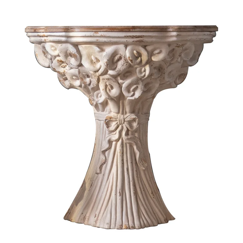 entrance porch table hall decoration Roman column B&B balcony flower stand wedding photography posing props side a few